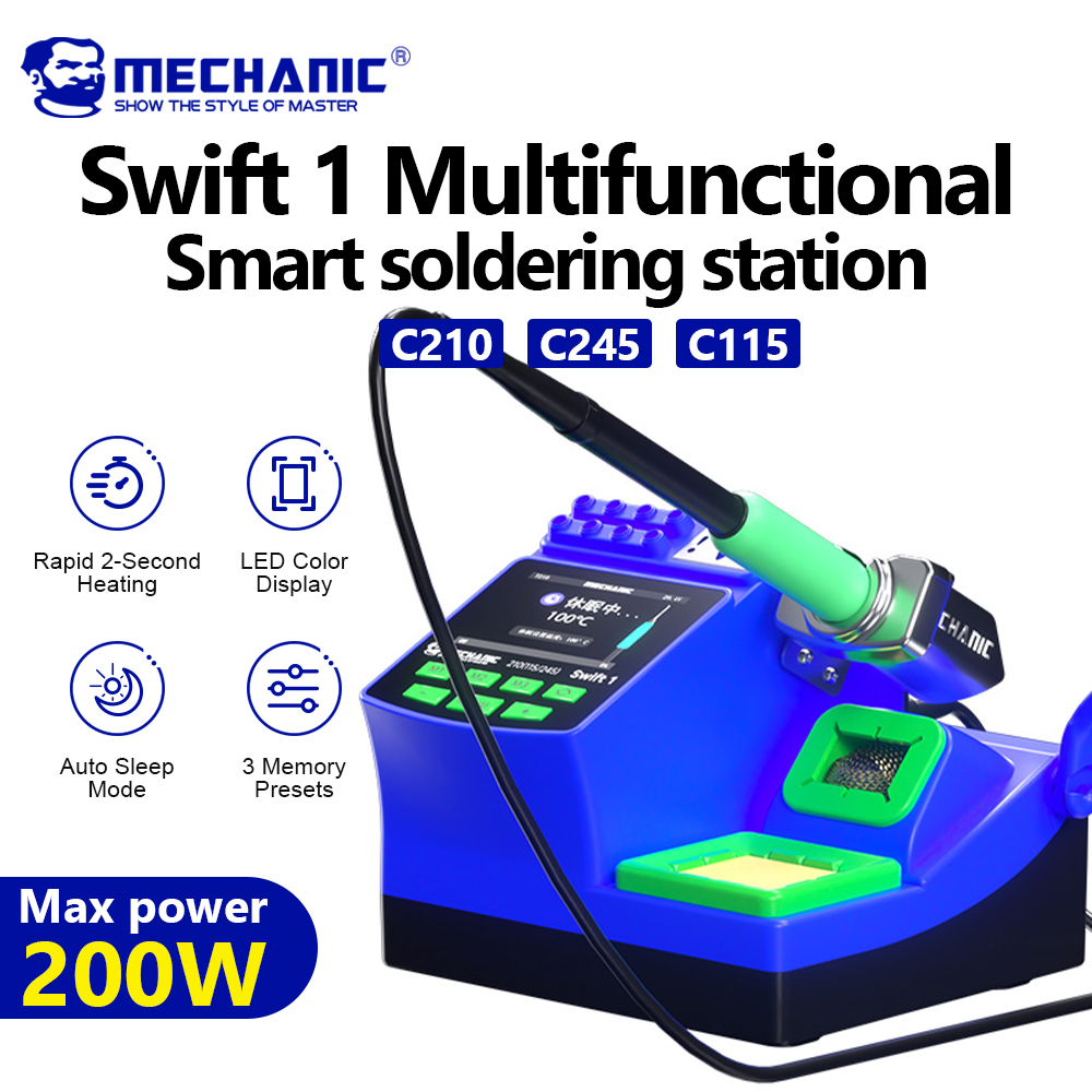 C210 Precision Soldering Station - Estación de soldadura digital MECHANIC Swift