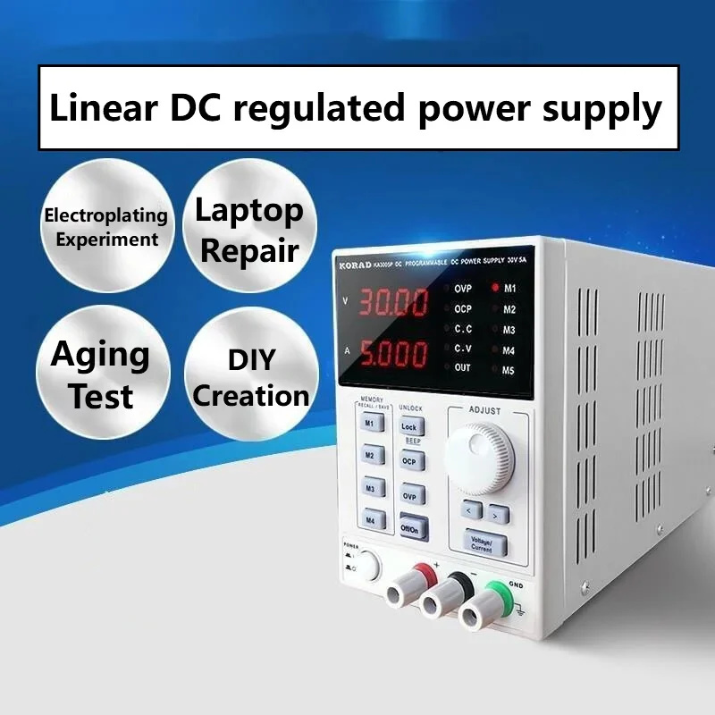 High Precision Dc Power Supply 30V 10A - Fuente de Alimentación DC Regulada Lineal