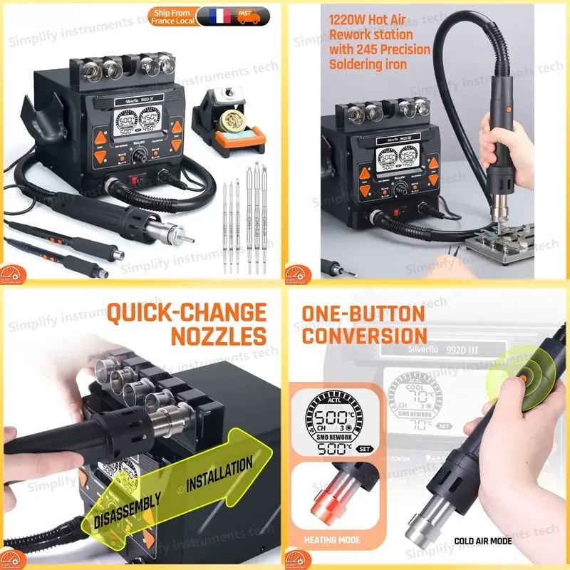 C210 Precision Soldering Station - Estación de Soldadura Silverflo 992D III