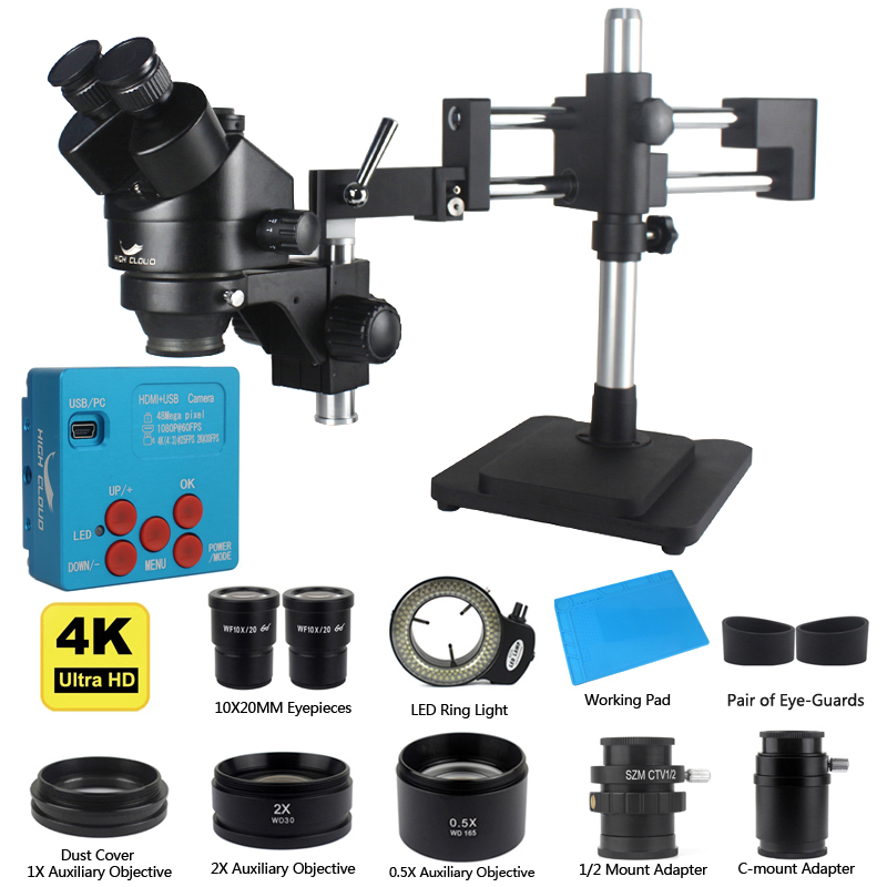 Simul-Focal Industrial Microscope 4K Hdmi - Cámara Industrial 4K 48MP HDMI USB
