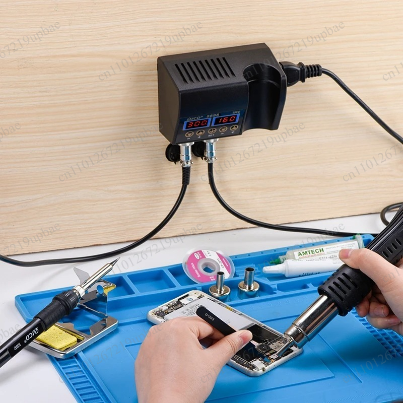 2 In 1 Soldering Rework Station 750W - Estación de soldadura digital LCD 2