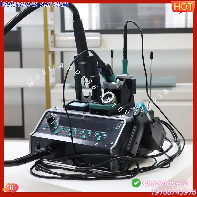 Desoldering Pump Electric Vacuum Station - Estación de Soldadura 5 en 1