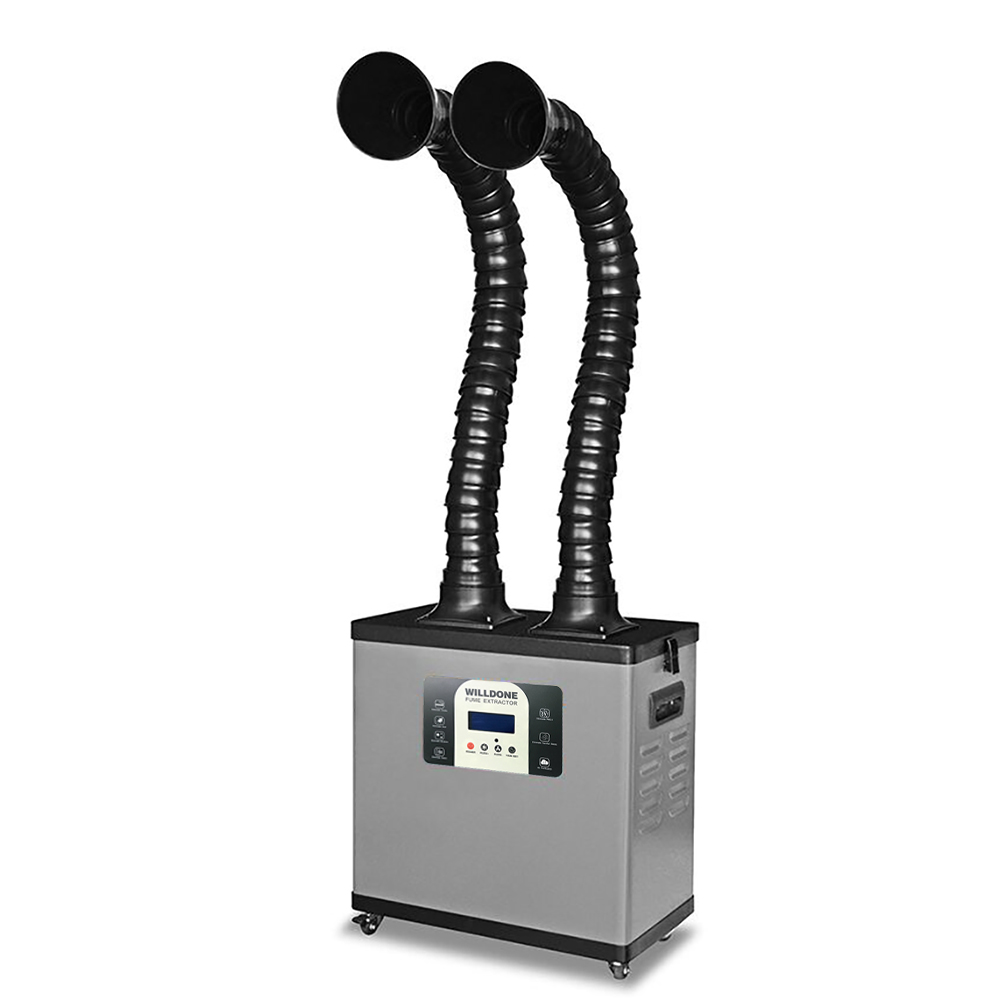 Fume Extractor Soldering Dual Arm - Extractor de humo de soldadura de