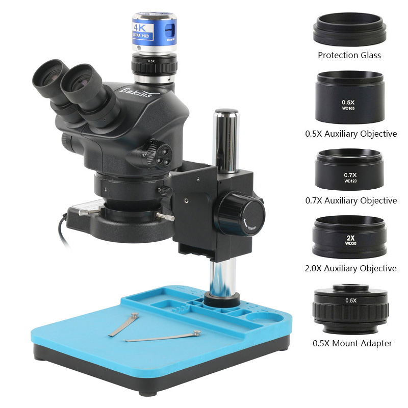 Simul-Focal Industrial Microscope 4K Hdmi - Cámara de vídeo con montaje C,