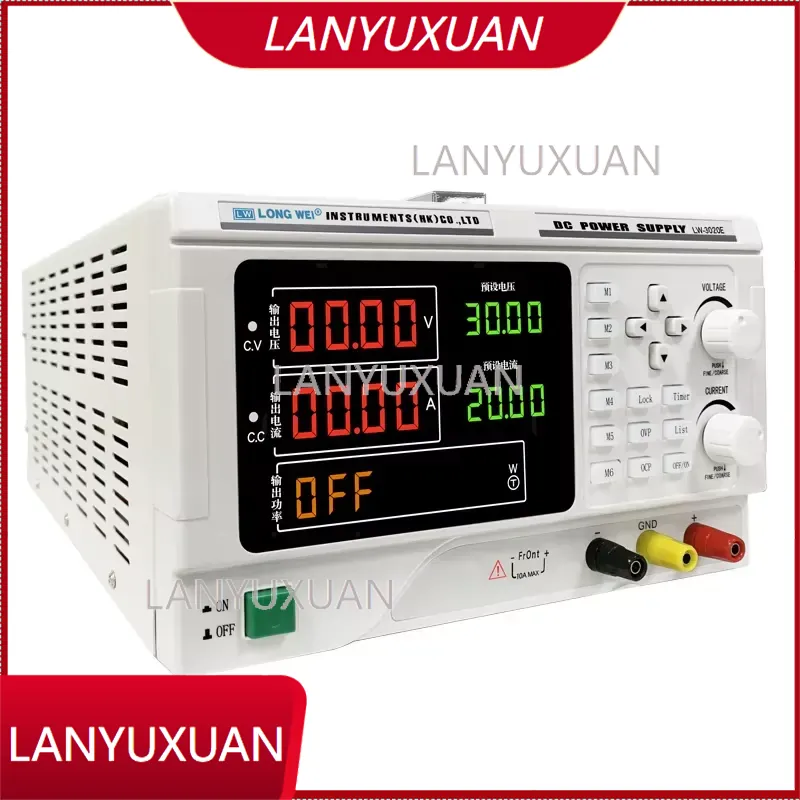 High Precision Dc Power Supply 30V 10A - Fuente de Alimentación CC Programable y