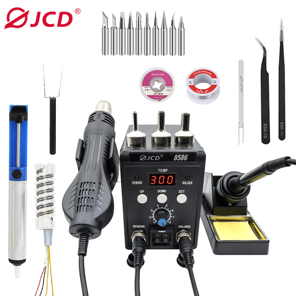 2 In 1 Soldering Rework Station 750W - Estación de soldadura digital 2 en