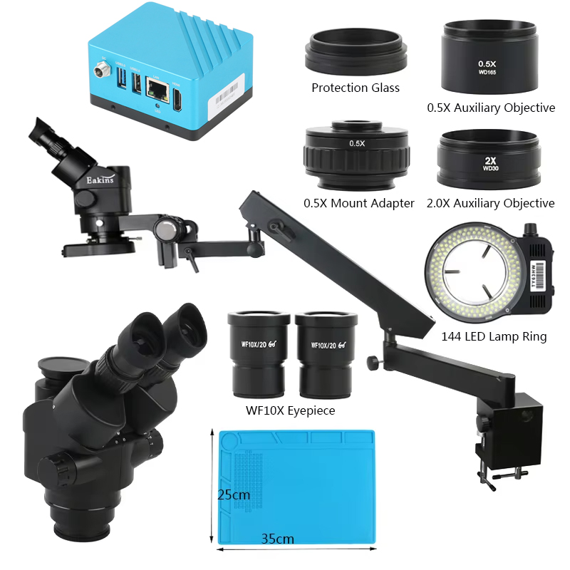 Simul-Focal Industrial Microscope 4K Hdmi - Cámara de vídeo Digital UHD 4K