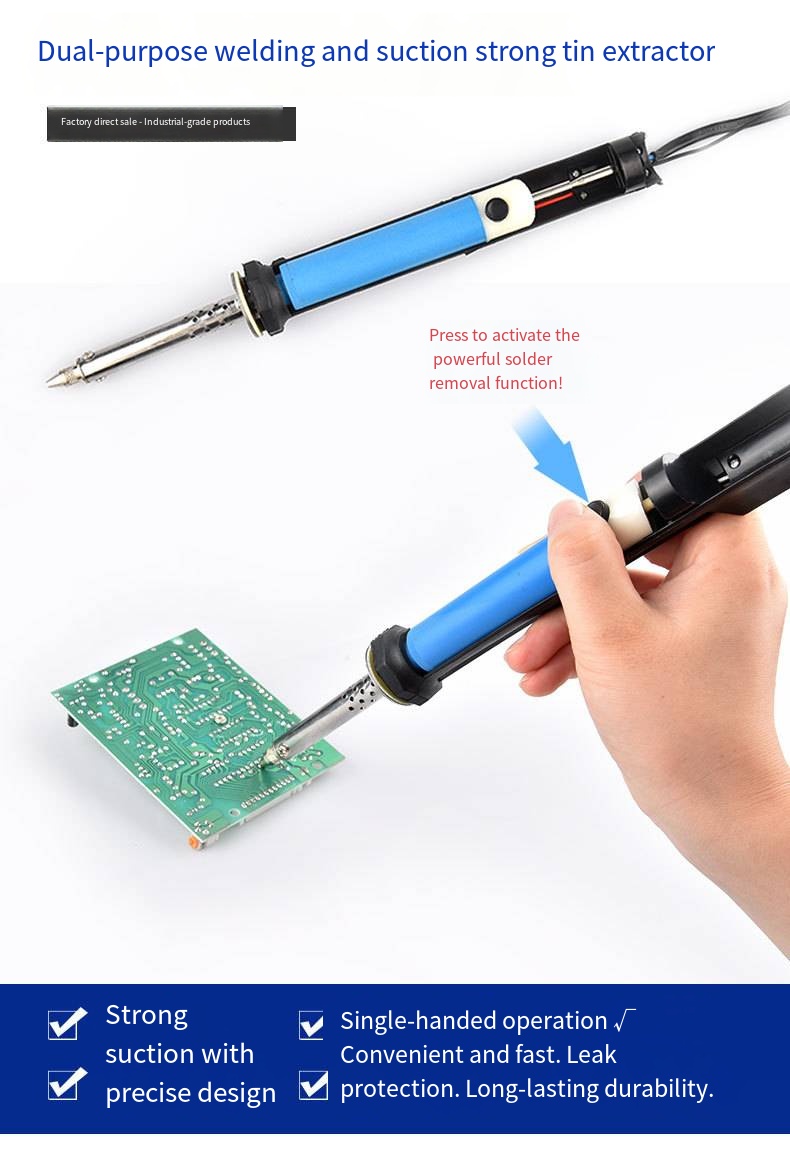 Desoldering Pump Electric Vacuum Station - Bolígrafo de succión de estaño eléctrico