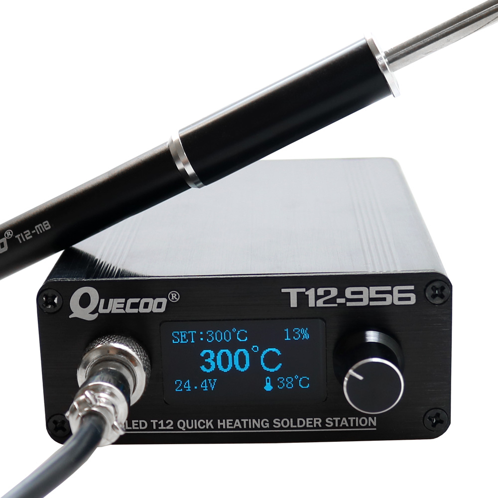 T12 Soldering Station Oled - Estación Digital de soldadura QUECOO T12-956,