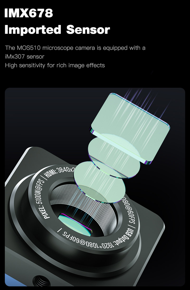 Cámara de microscopio Industri - 4K Microscope Camera Sony Sensor reseña y precio