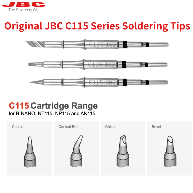 Cartuchos originales JBC C115, - C115 Nano Soldering Iron Station reseña y precio