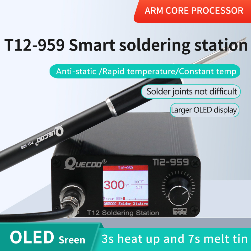 Estación de soldadura T12-959  - T12 Soldering Station Oled reseña y precio