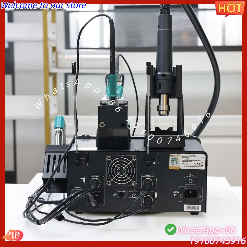 Estación de Soldadura 5 en 1 Y - Desoldering Pump Electric Vacuum Station reseña y precio