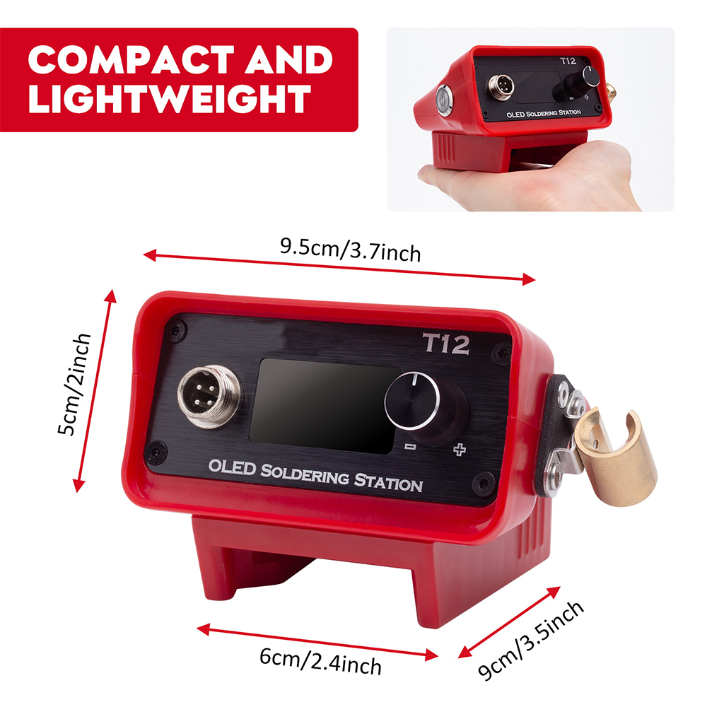 Estación de soldadura de hierr - T12 Soldering Station Oled reseña y precio