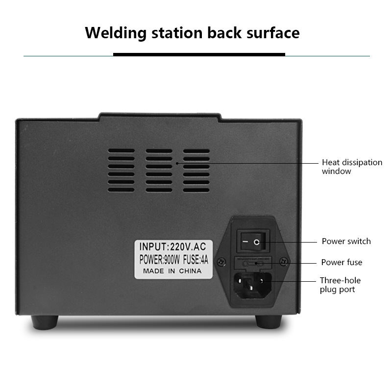 Estación de soldadura de aire  - Hot Air Rework Station 861Dw reseña y precio