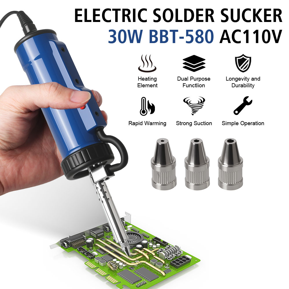 Soldador al vacío, ventosa de  - Desoldering Pump Electric Vacuum Station reseña y precio