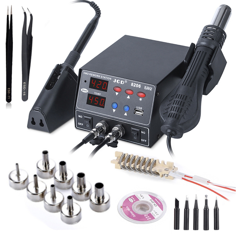 Estación de Soldadura 2 en 1 J - 2 In 1 Soldering Rework Station 750W reseña y precio