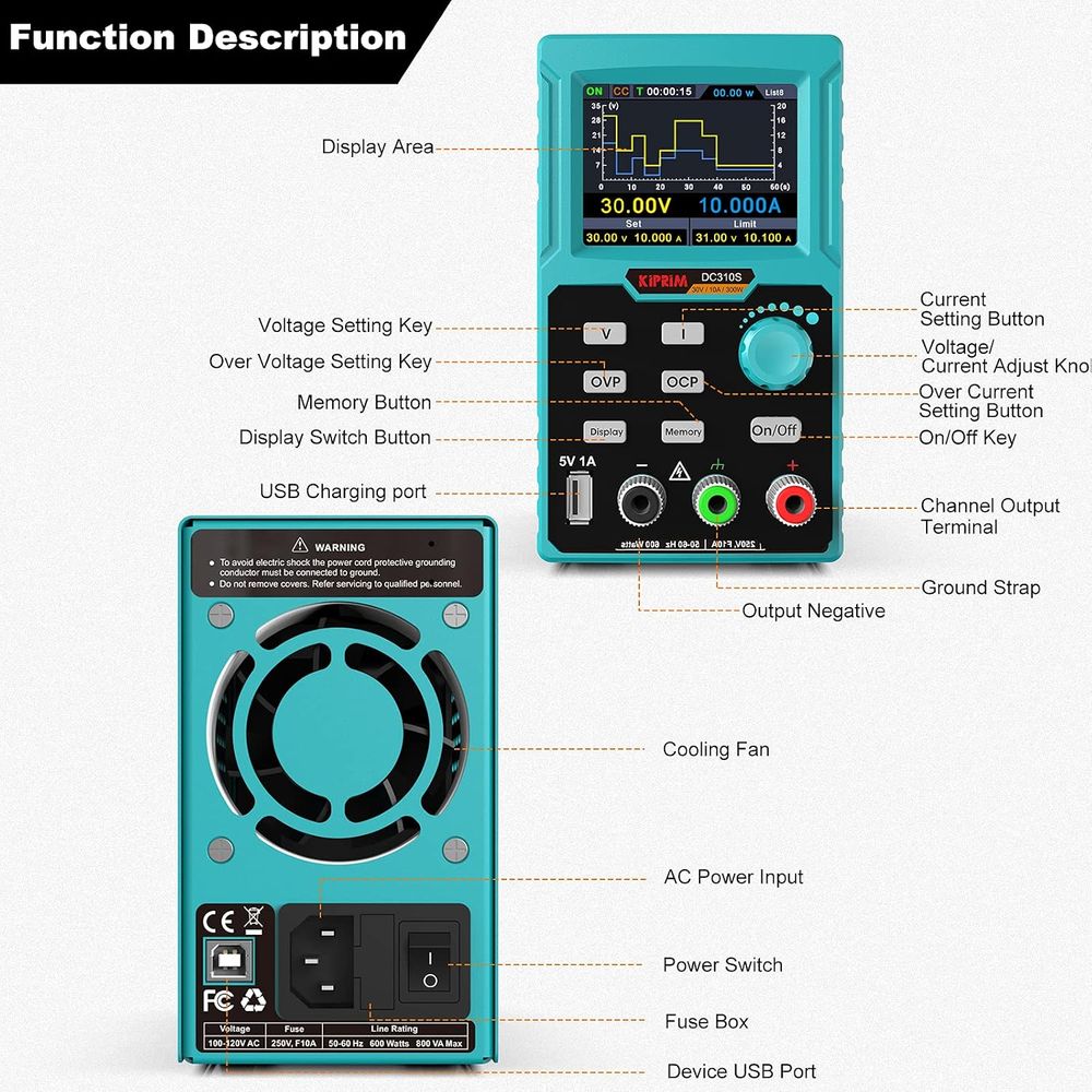 Fuente de alimentación CC, fue - High Precision Dc Power Supply 30V 10A reseña y precio