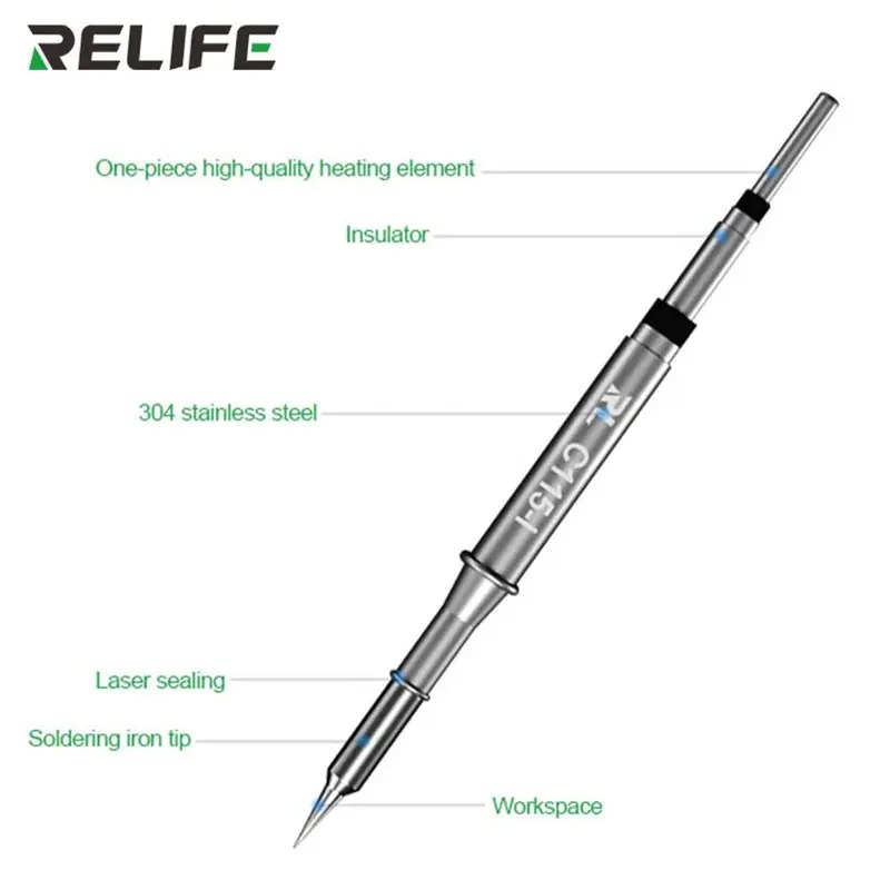 RELIFE C115-K/I/IS nanomivel U - C115 Nano Soldering Iron Station reseña y precio