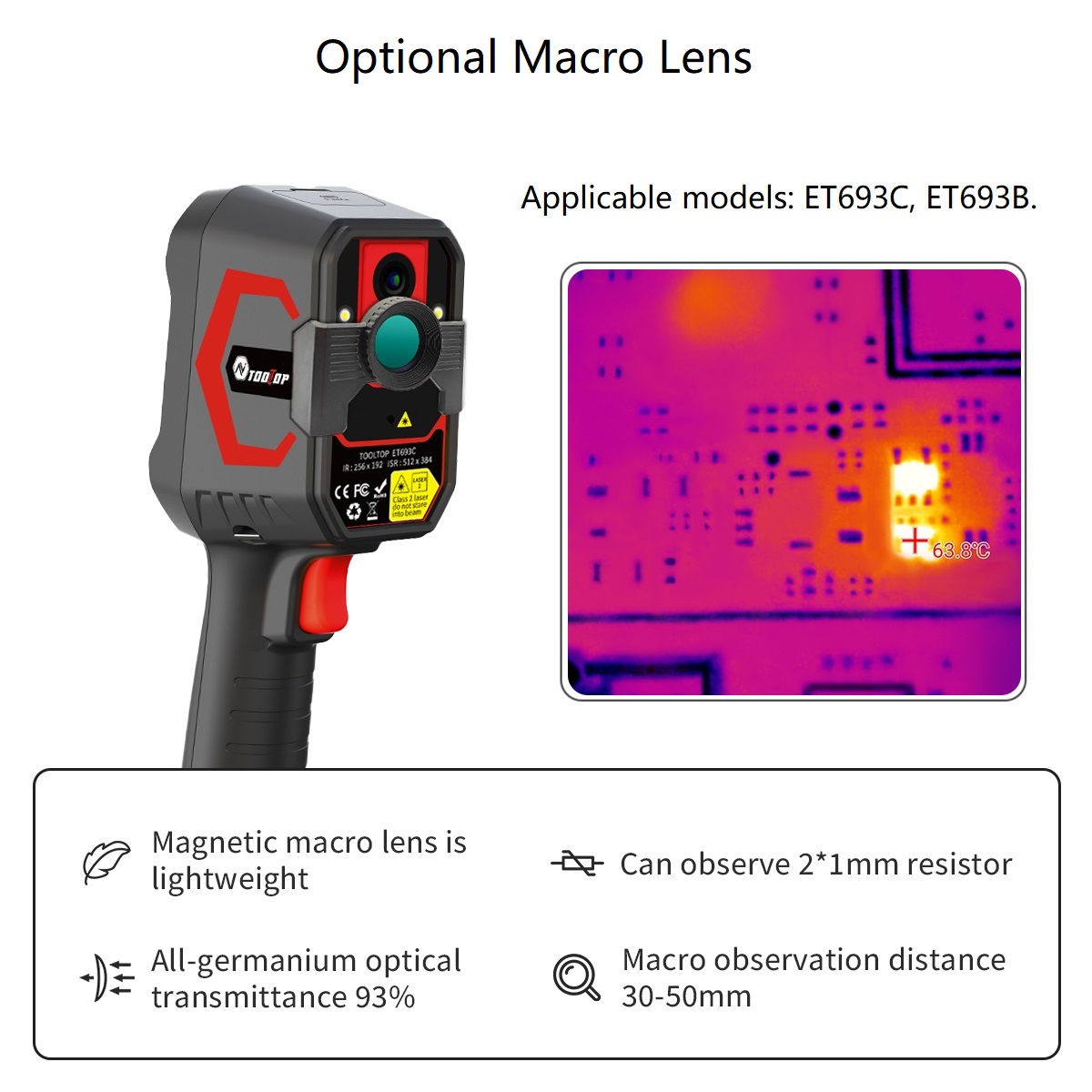 Cámara Térmica TOOLTOP ET693C  - Thermal Imaging Camera Pcb Repair reseña y precio